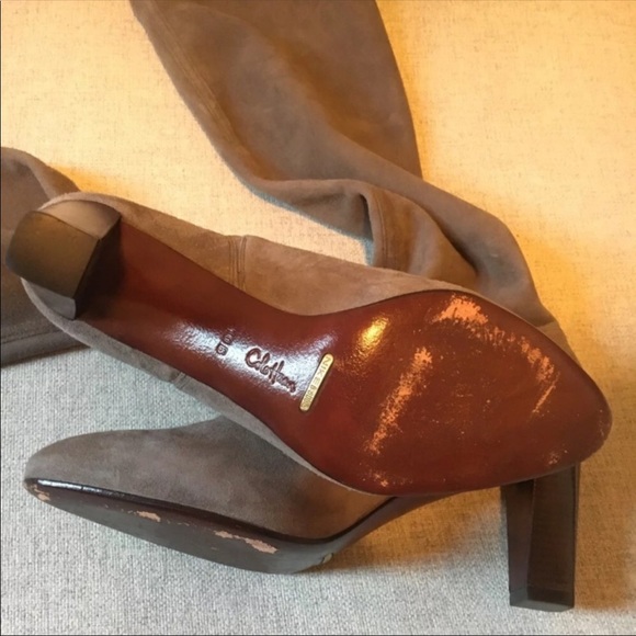 Grey suede Cole Haan x Nike calf boots - Picture 4 of 4